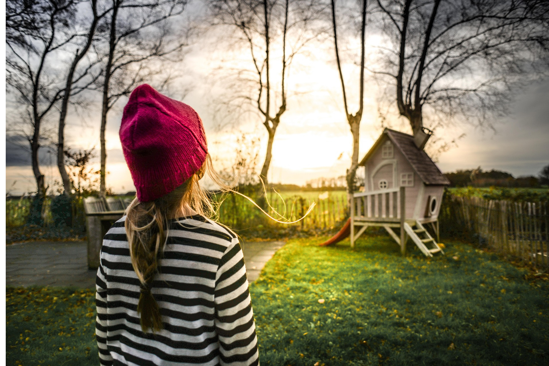 집을 보고 있는 사진