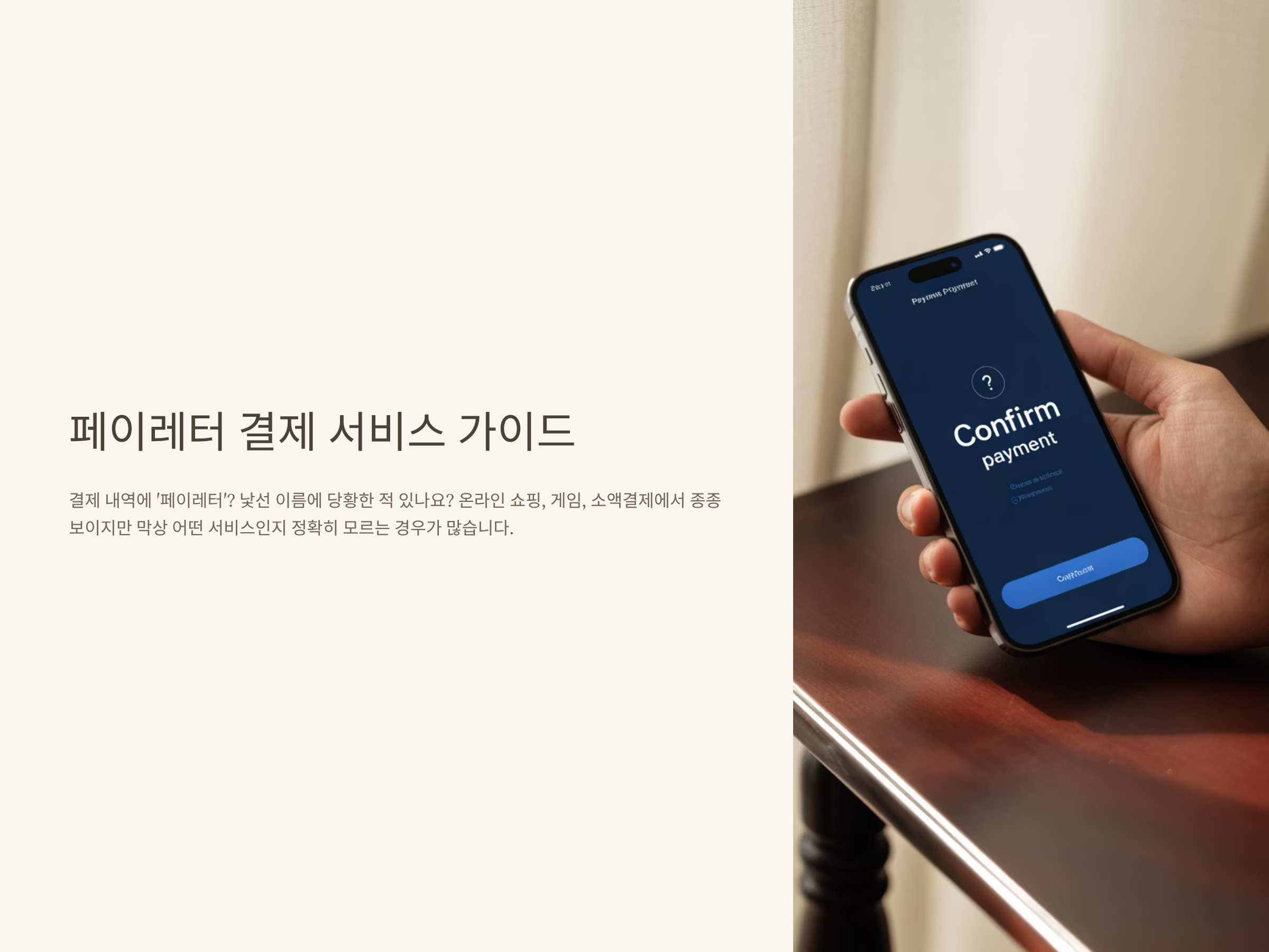 페이레터 결제란? 결제 오류·취소·내역조회·고객센터까지 한 번에 정리