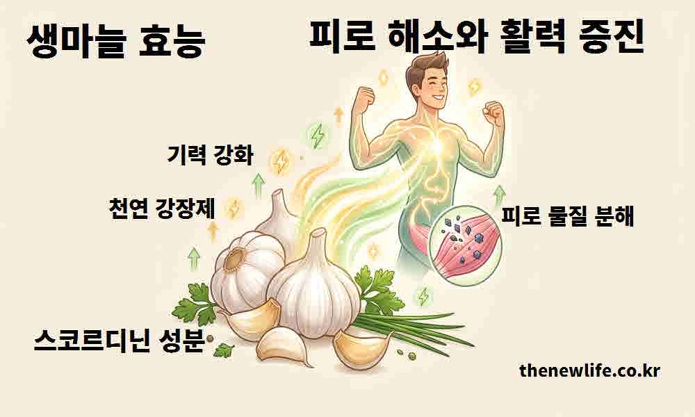 생마늘 효능 피로 해소 활력 증진