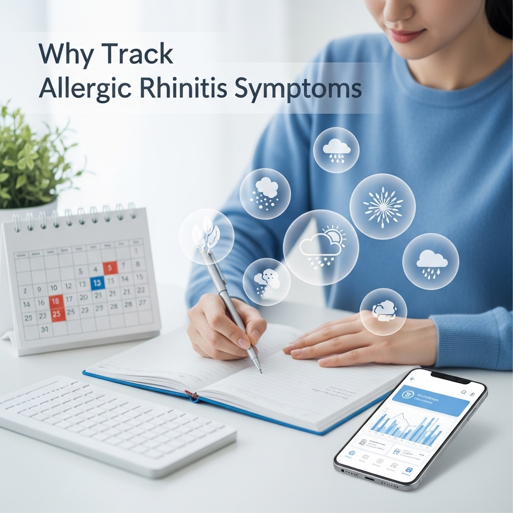 비염증상 기록하는 이미지