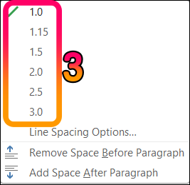 MS Word(워드) - 문단 간격(줄 간격) 조정