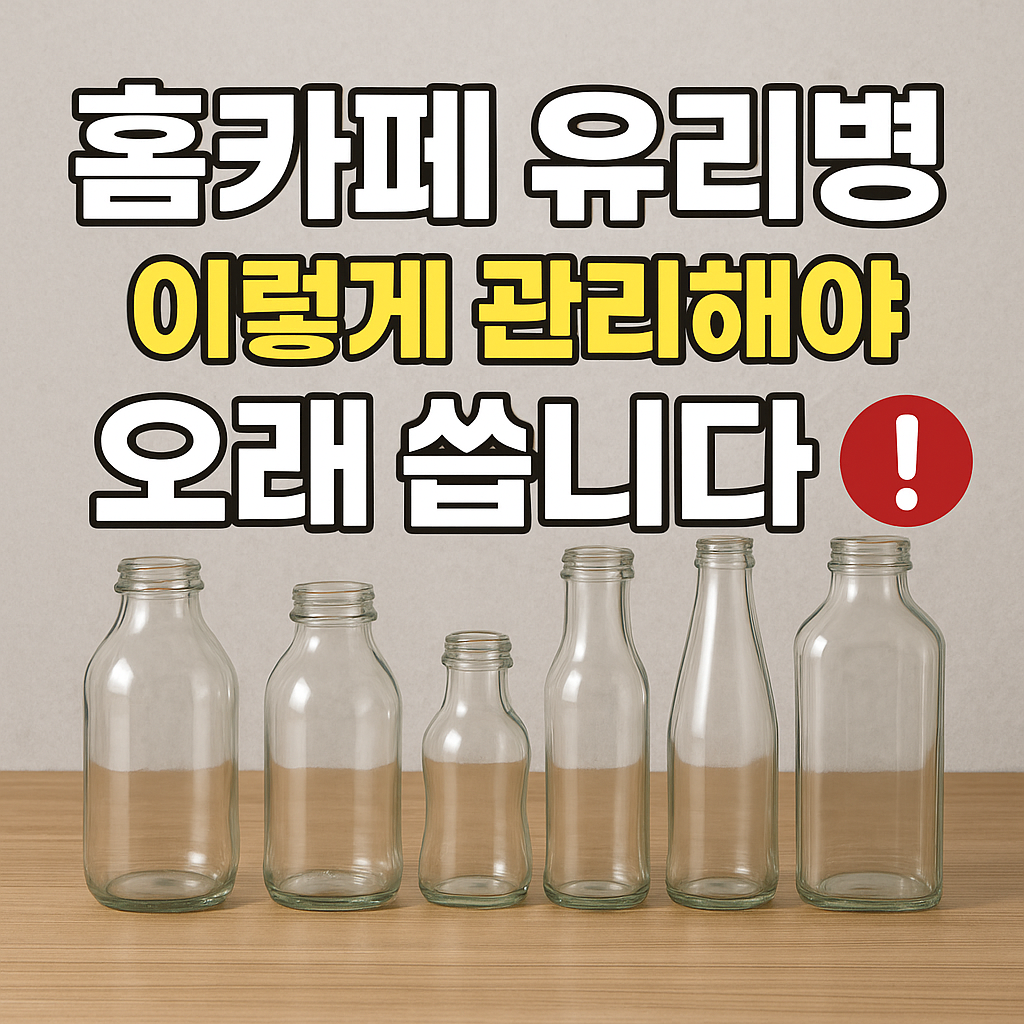 홈카페 유리병