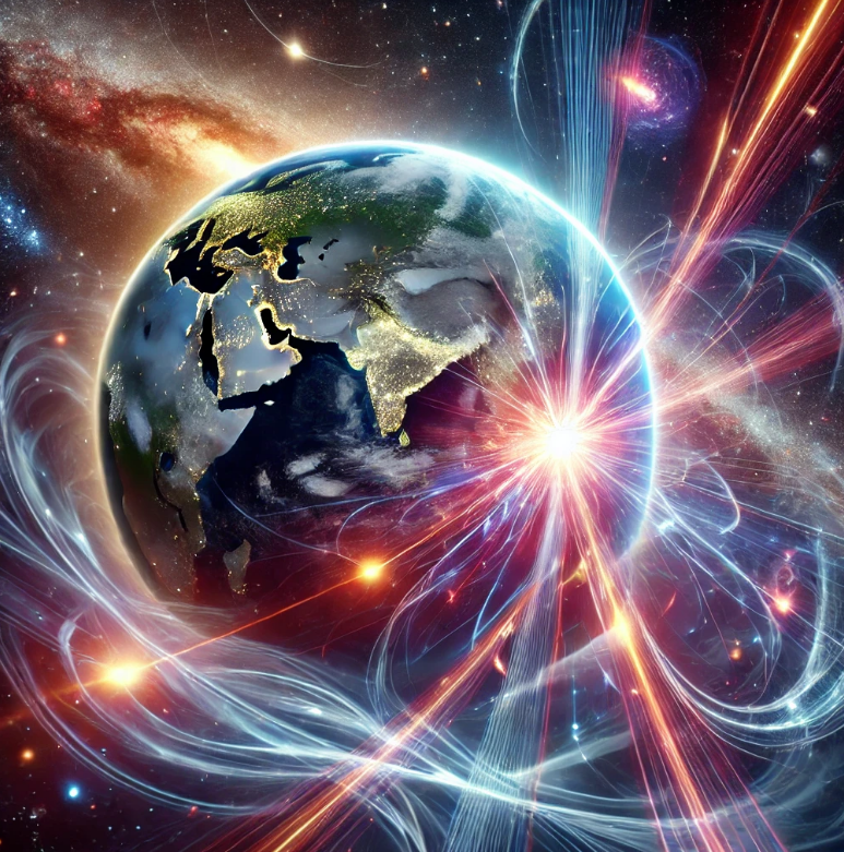 우주선 신비로운 우주의 에너지를 탐험하다