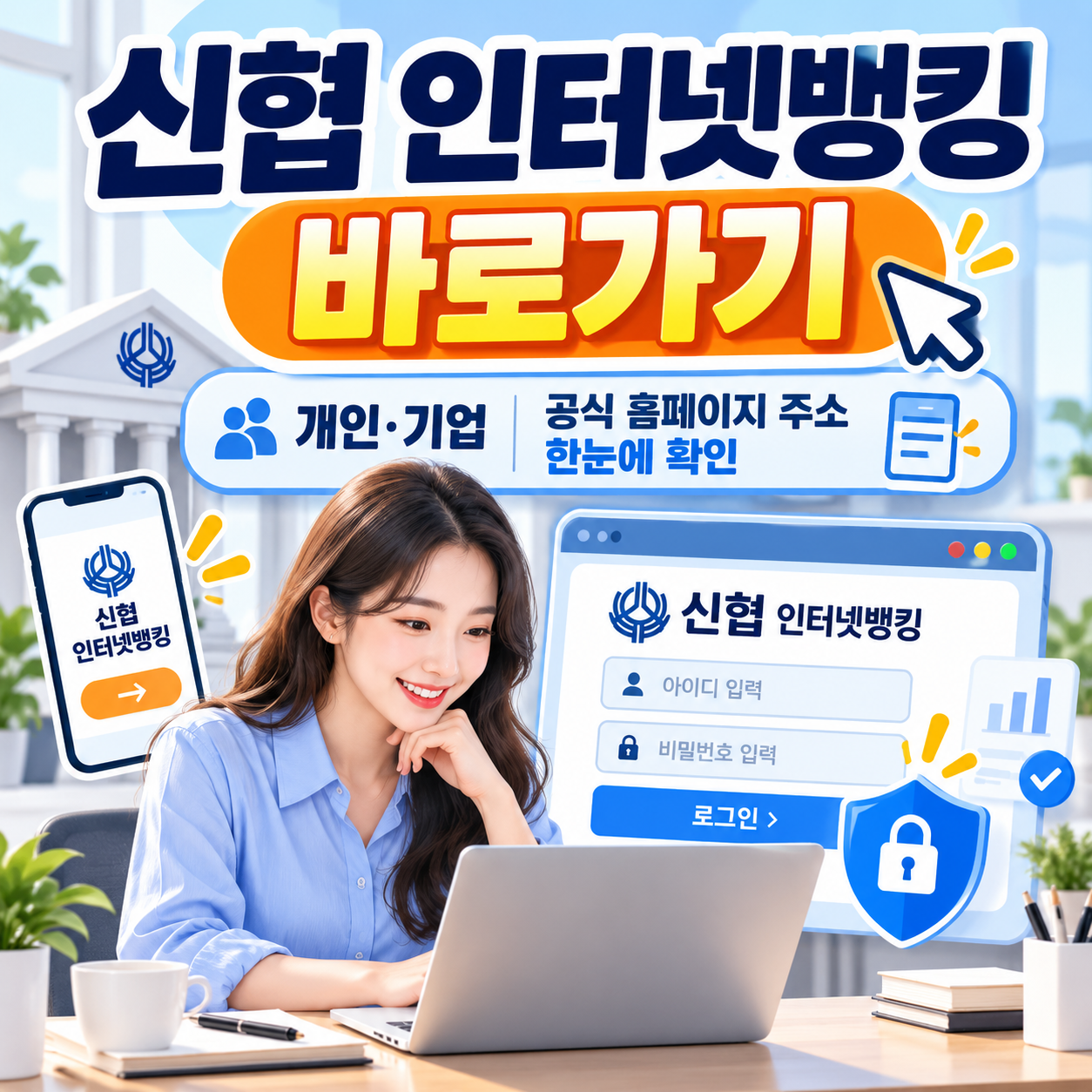 신협 인터넷뱅킹 바로가기｜개인&middot;기업 공식 홈페이지 주소 한눈에 확인