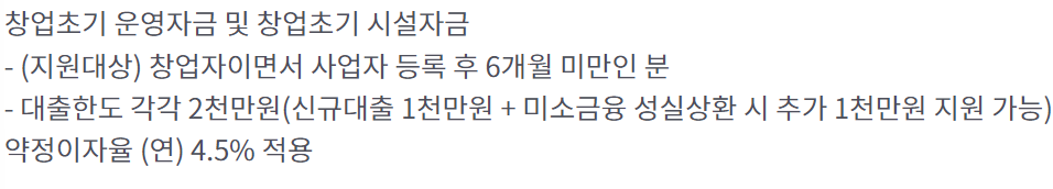 창업자금 대출