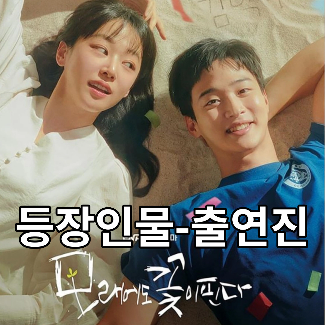 모래에도 꽃이 핀다에서 이주명(왼쪽)과 장동윤이 각각 오유경과 김백두 역을 맡았다.(출처-공식자료)