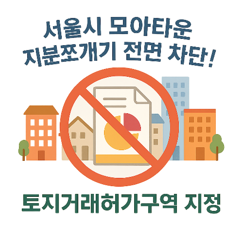 서울시 모아타운 지분쪼개기 차단