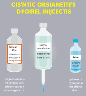 70% 에탄올&middot;95% 에탄올&middot;0.9% 생리식염수의 한계