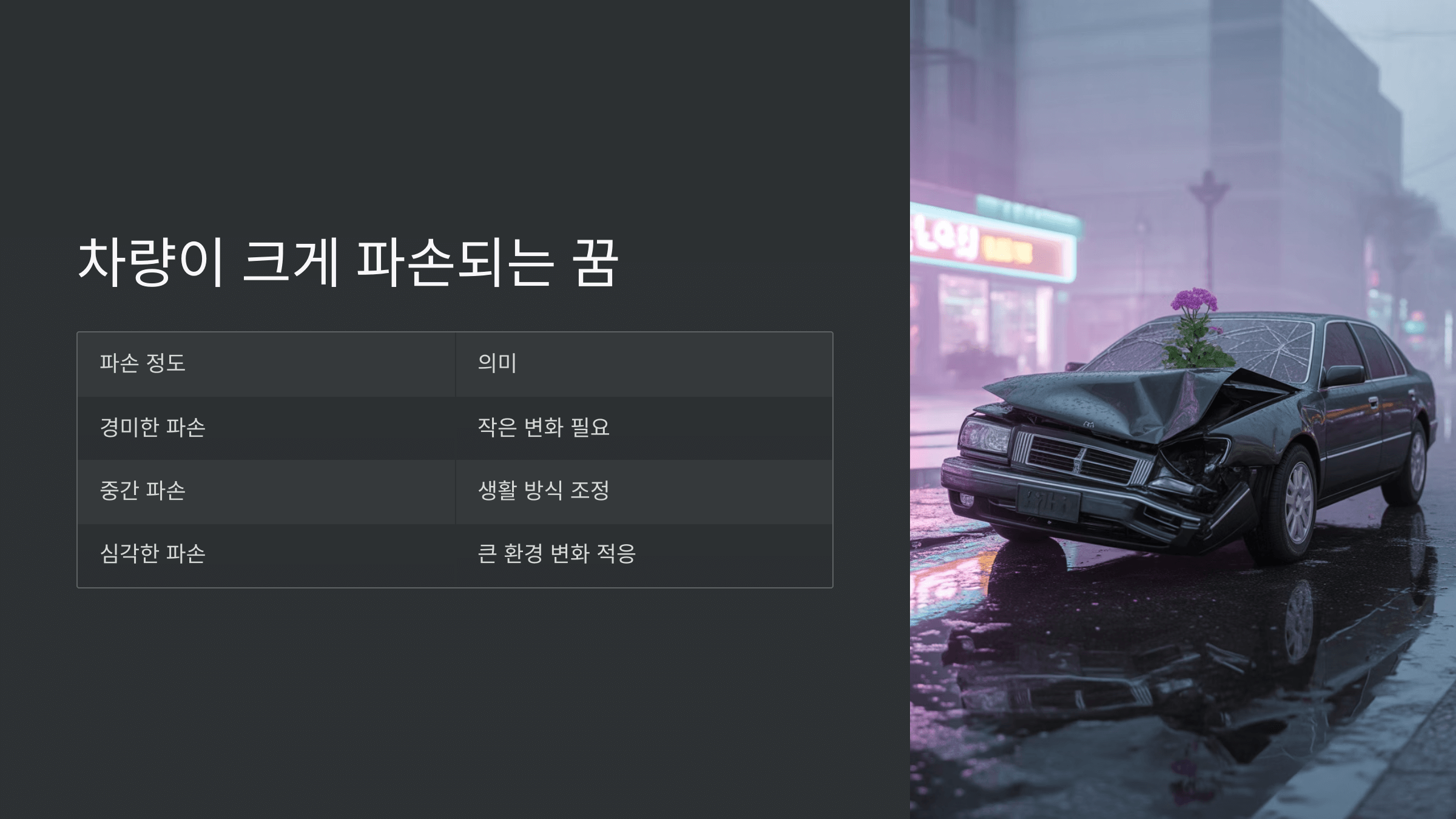 교통사고 사진입니다.