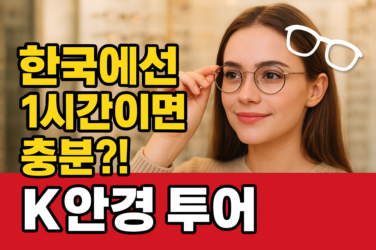 맞춤 안경이 한국에서는 1시간 외국인들이 열광하는 K 안경 인기 비결