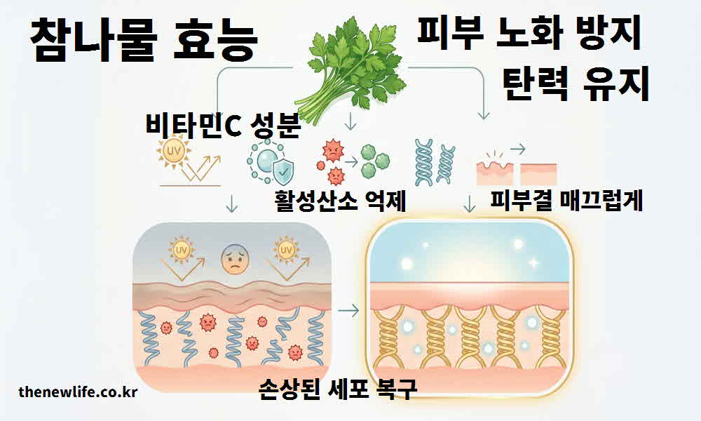 참나물 효능 피부 노화 방지 탄력 유지