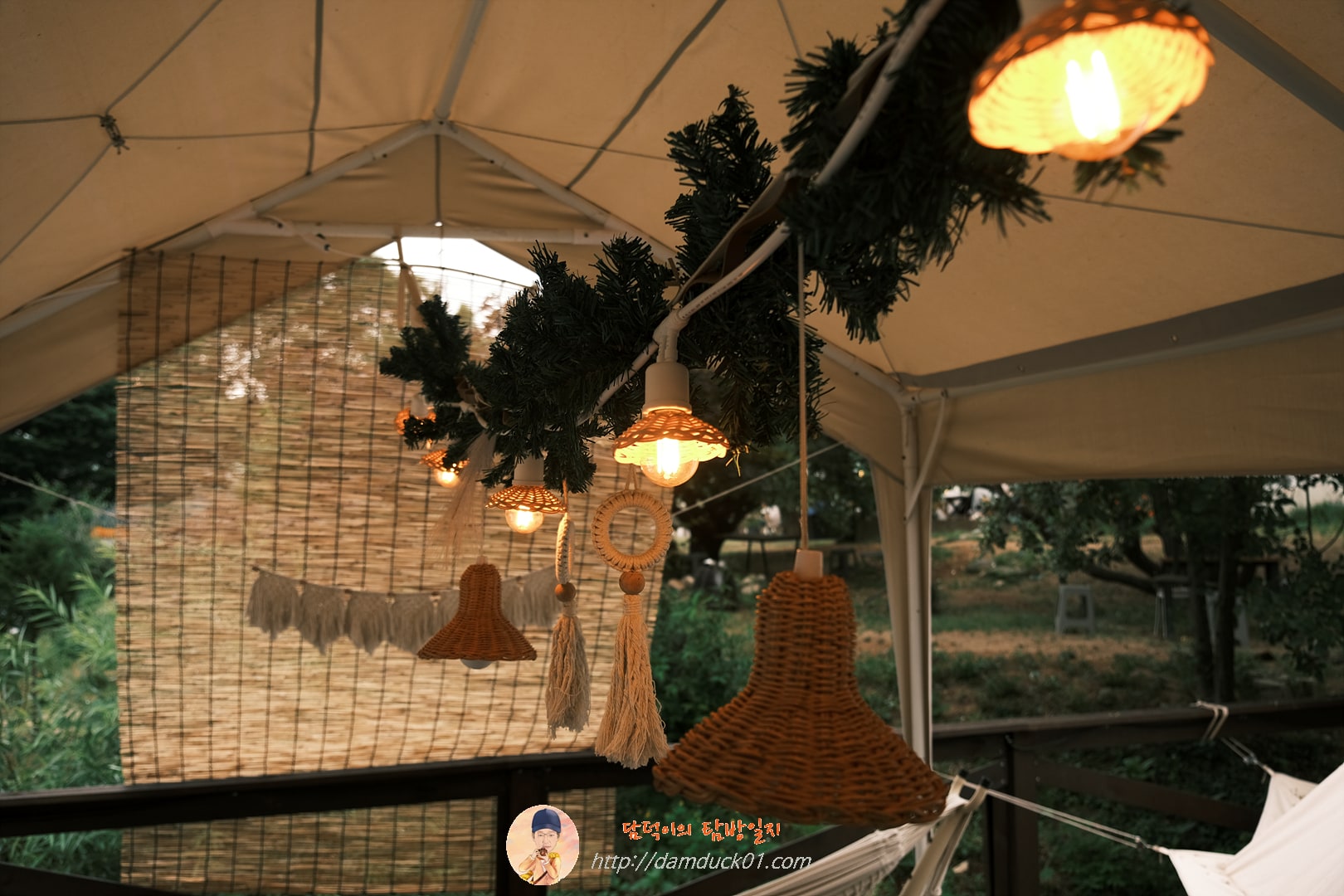 풍사니랑 글램핑장 조명
