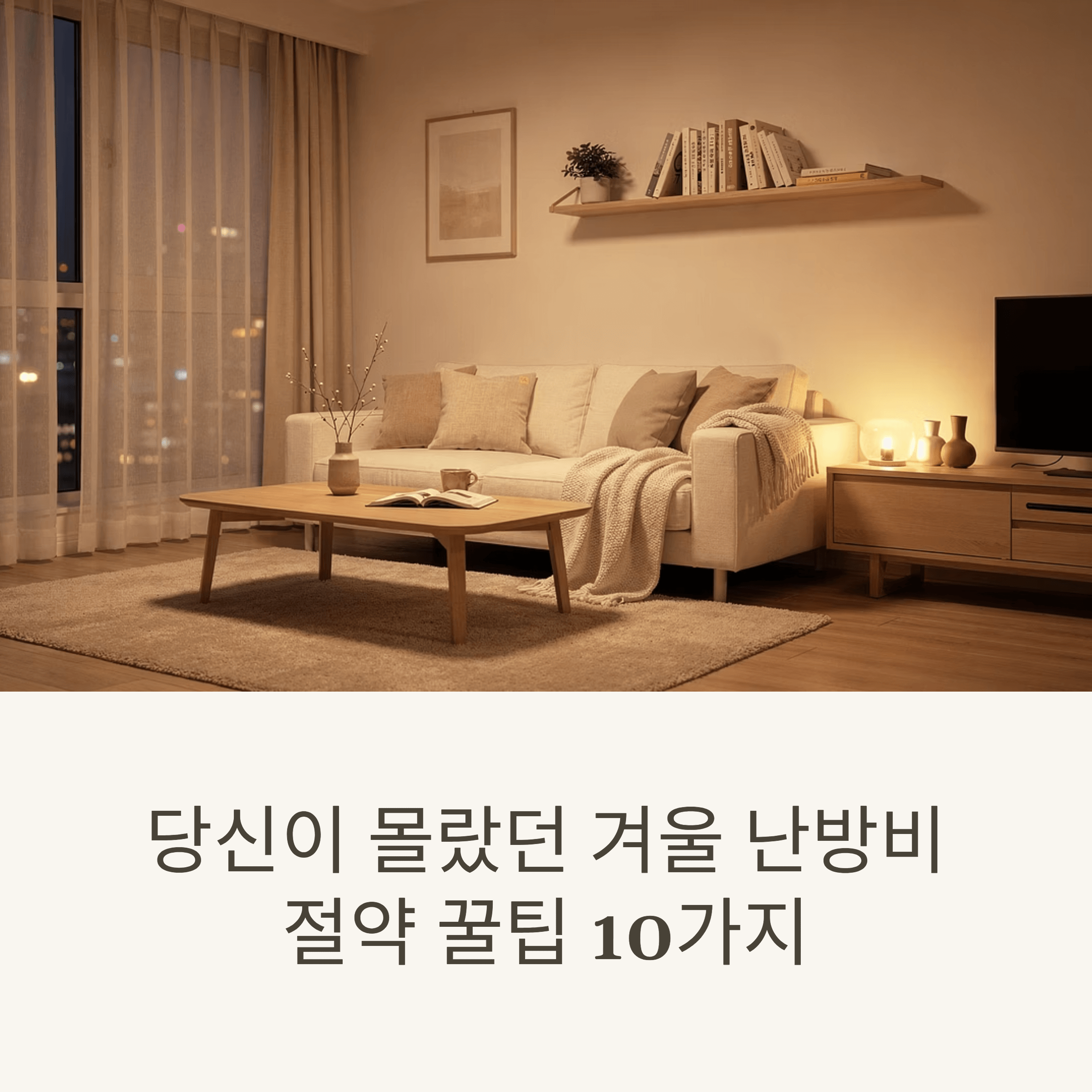 당신이 몰랐던 겨울 난방비 절약 꿀팁 10가지