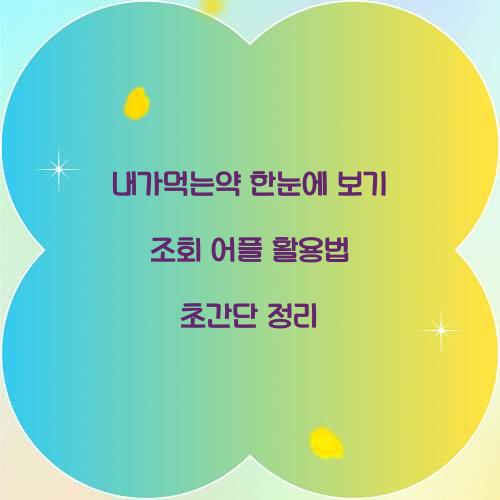 내가먹는약 한눈에 보기