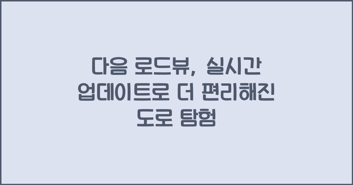 다음 로드뷰