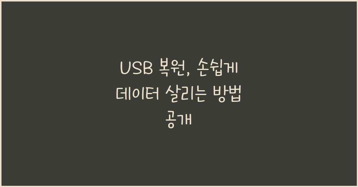 USB 복원