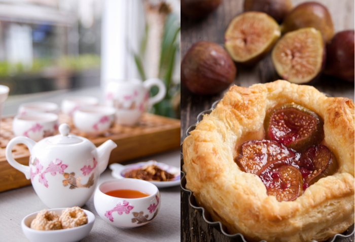 홍차와 무화과 파이