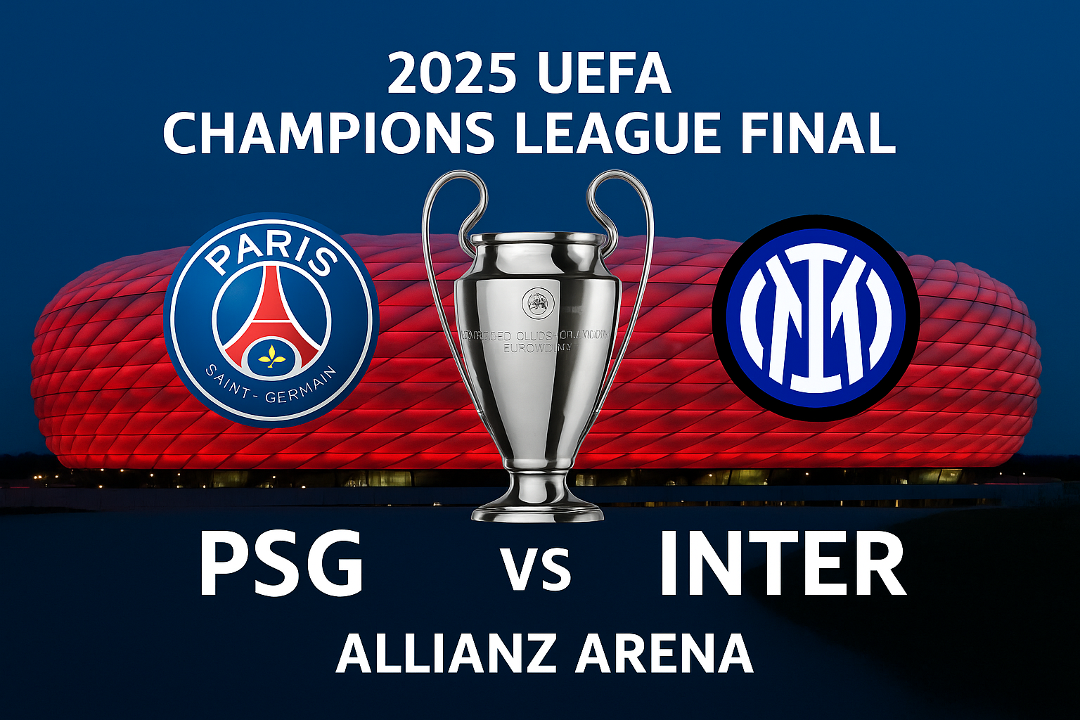 2025 챔피언스리그 결승 경기 이미지