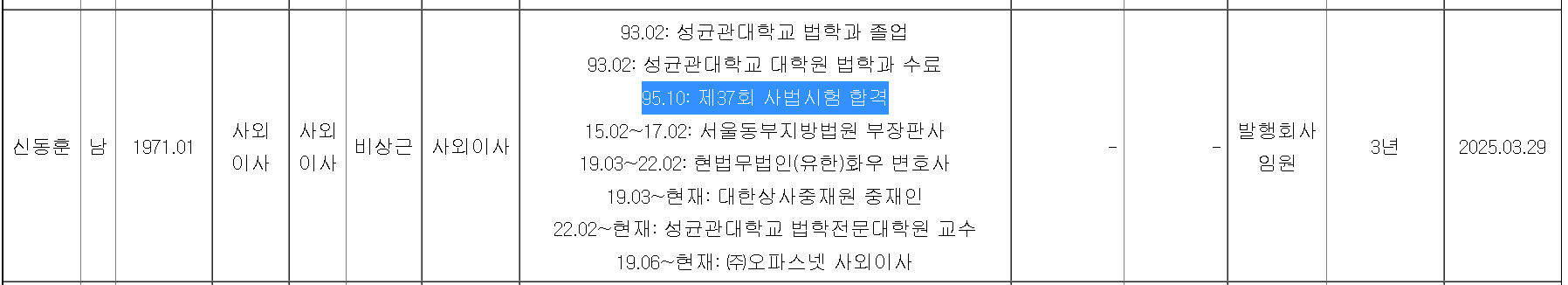 오파스넷 신동훈 이사 이력
