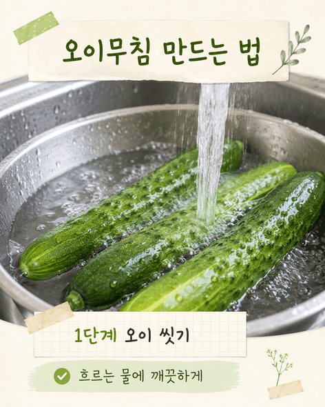 오이무침 황금레시피