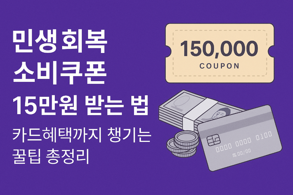 민생회복 소비쿠폰 15만원 받는 법