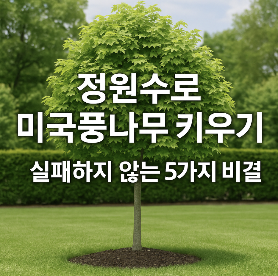 정원수로 미국풍나무 키우기, 실패하지 않는 5가지 비결