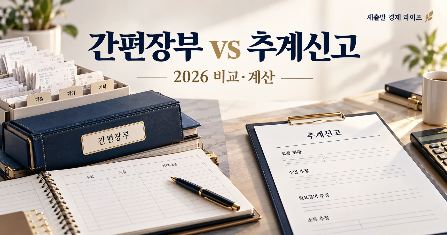 간편장부 vs 추계신고 2026 비교 계산 대표이미지