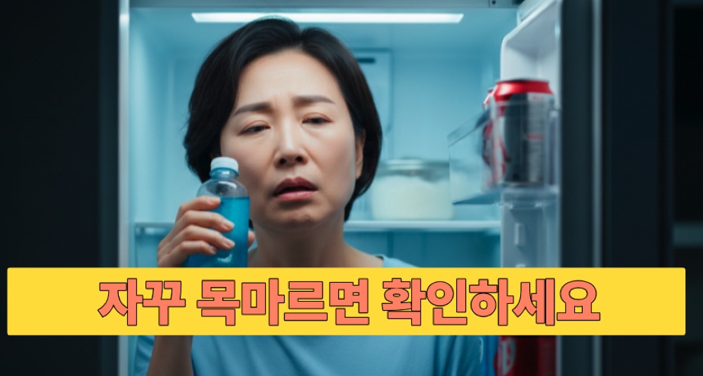 밤에 계속 갈증