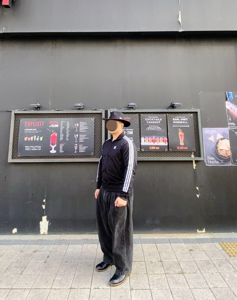 데일리룩('26.3.16.)유니버셜 케미스트리 페도라 웨스턴모자 카우보이모자, 아디다스 파이어버드 트랙탑, 무신사스탠다드 와이드 벌룬 팬츠, 헬로헬 스퀘어 엔지니어부츠 웨스턴부츠