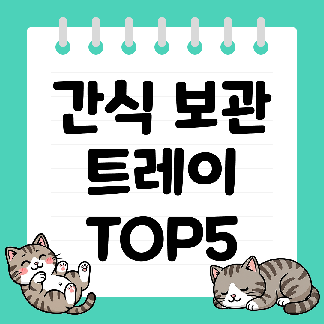 간식 보관 트레이 추천 순위 TOP5