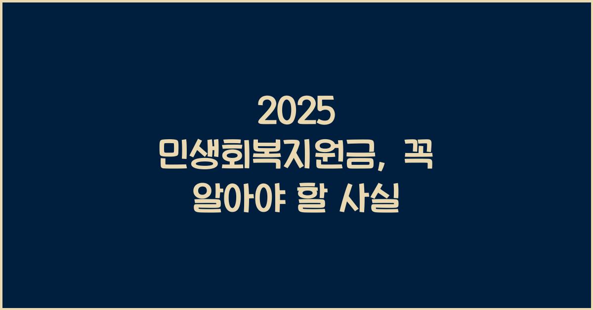 2025 민생회복지원금