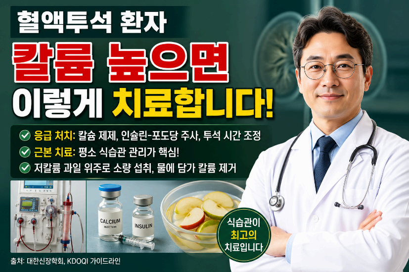 혈액투석 환자 칼륨 치료방법 이미지사진