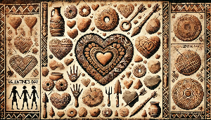 신석시시대 발렌타인 데이 카드