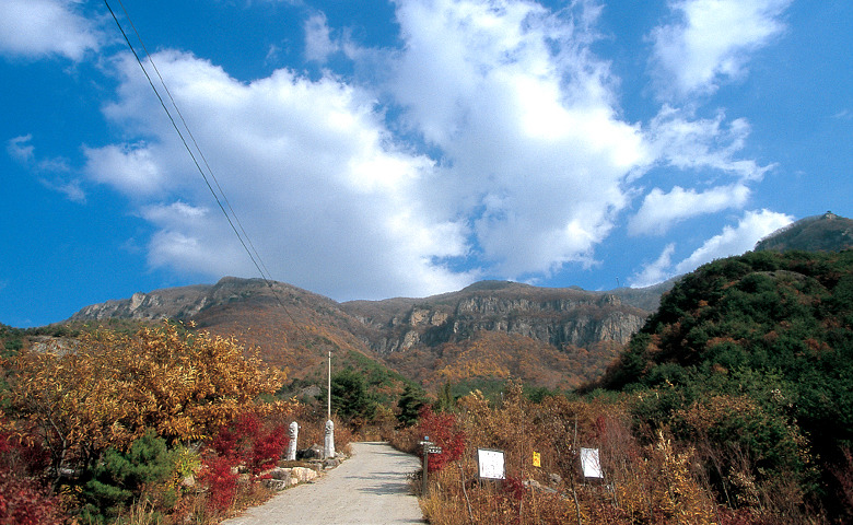 적상산 등산코스 지도