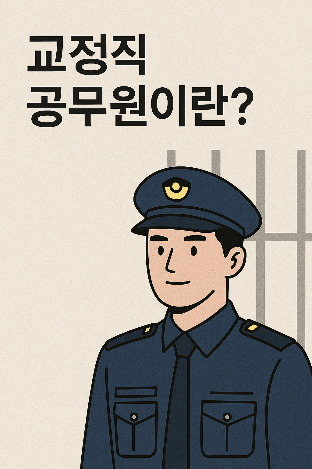 교정직 공무원이란? 하는 일, 자격요건, 시험과목, 연봉까지 완전 정리