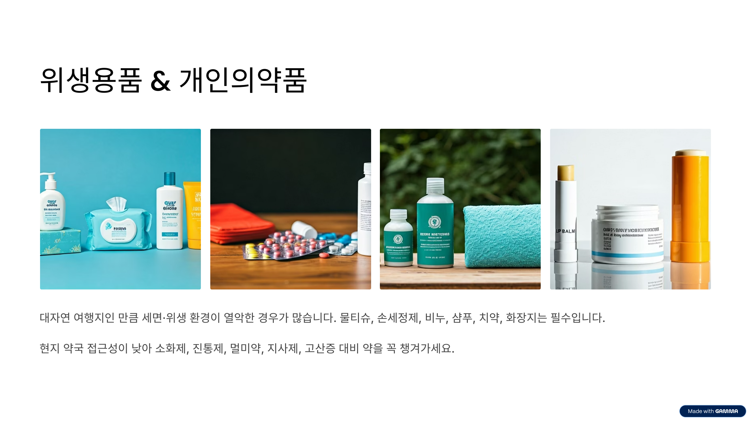 몽골 여행 준비물 체크리스트 여행 완벽 준비하기