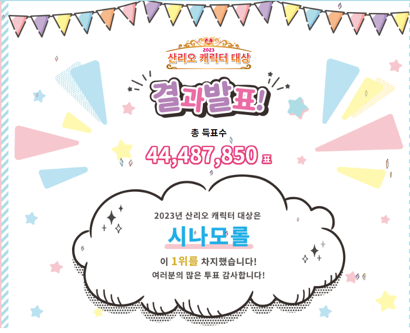 캐릭터결과발표