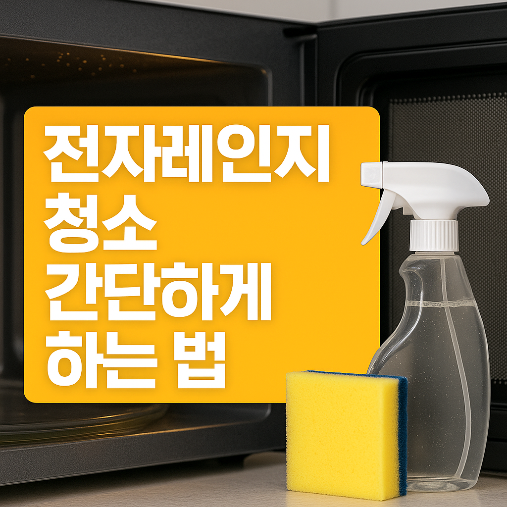 전자레인지 청소 간단하게 하는 법