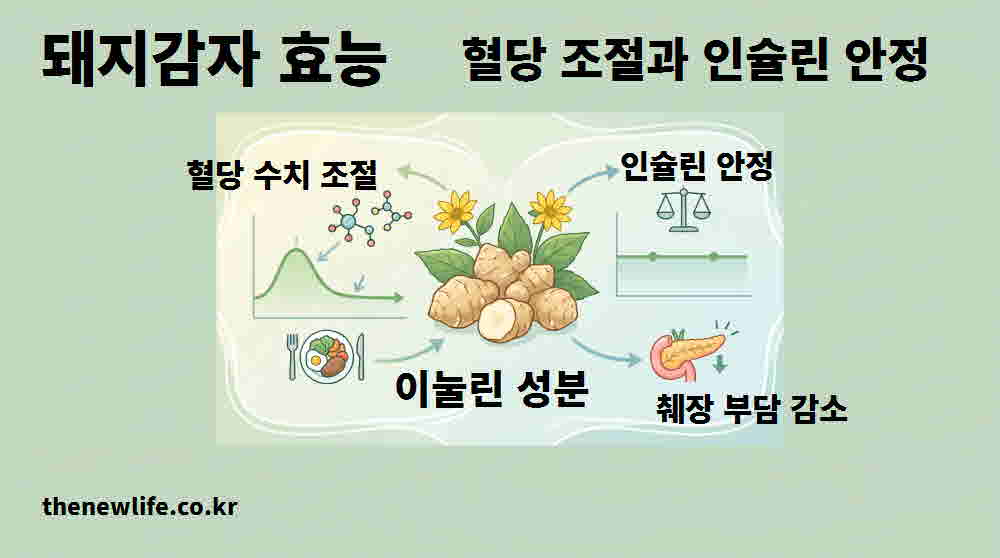 돼지감자 효능 혈당 조절 인슐린 안정