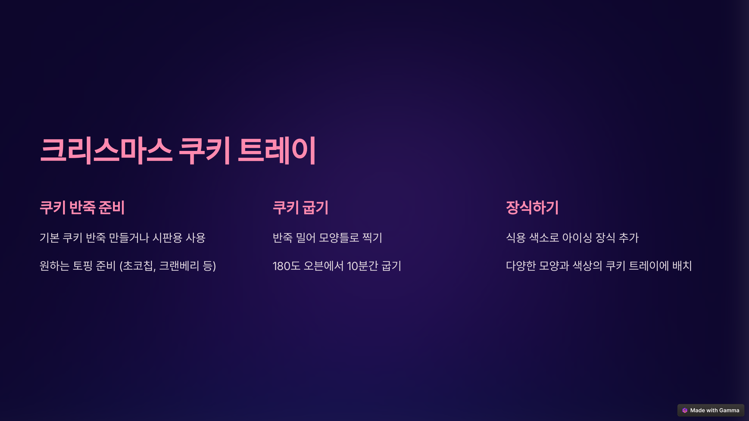 크리스마스 쿠키 트레이