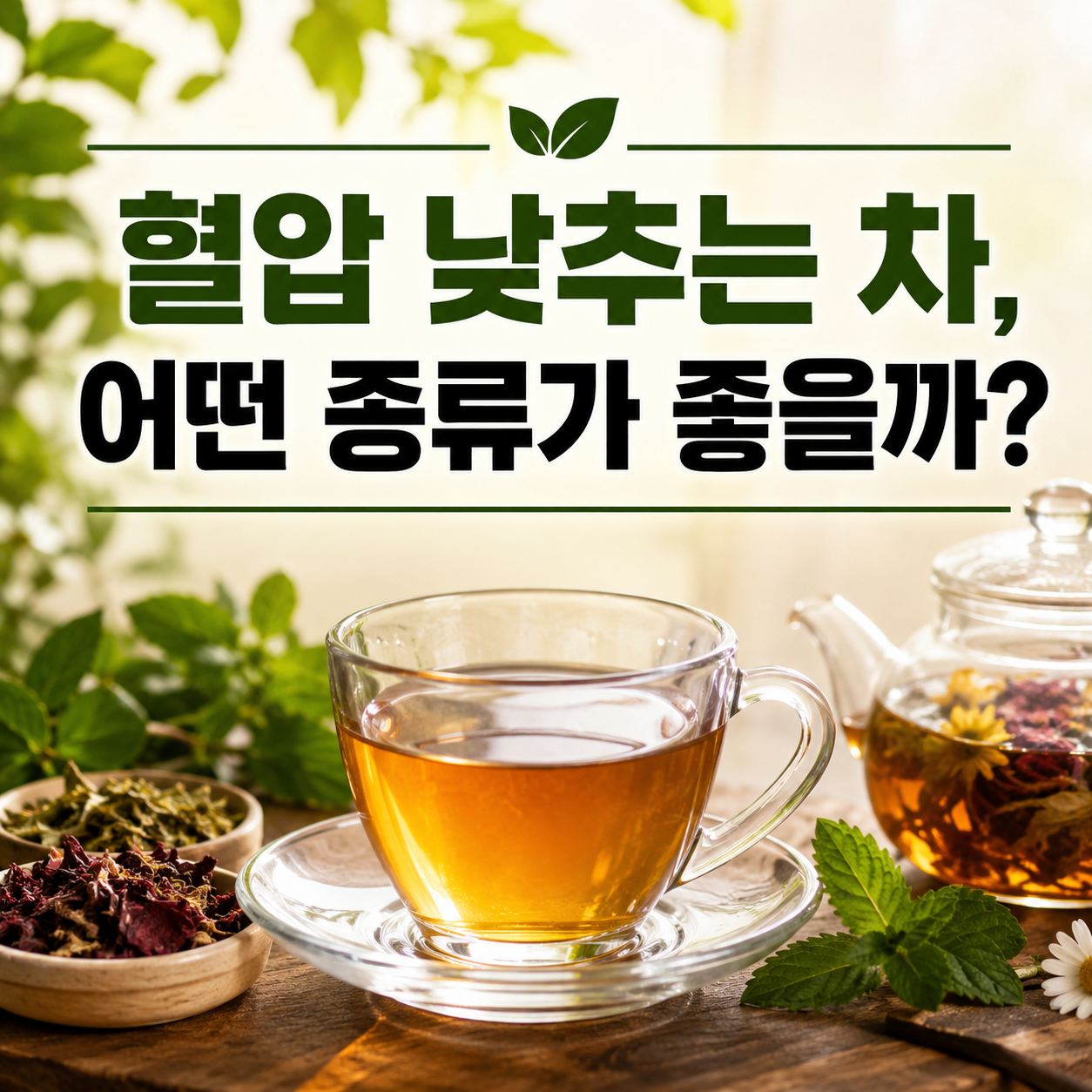 혈압 낮추는 차