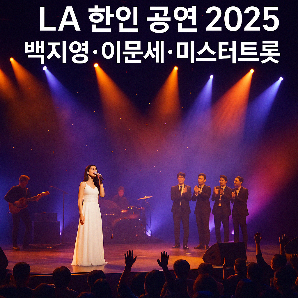 LA 한인공연 -태진아,백지영, 이문세, 미스터트롯3 포스터 이미지