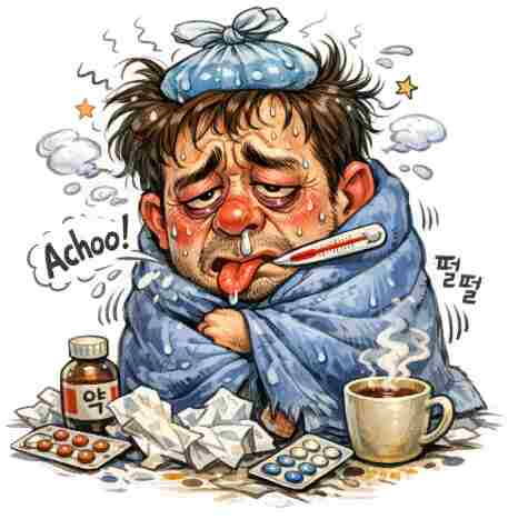 a bad cold and flu