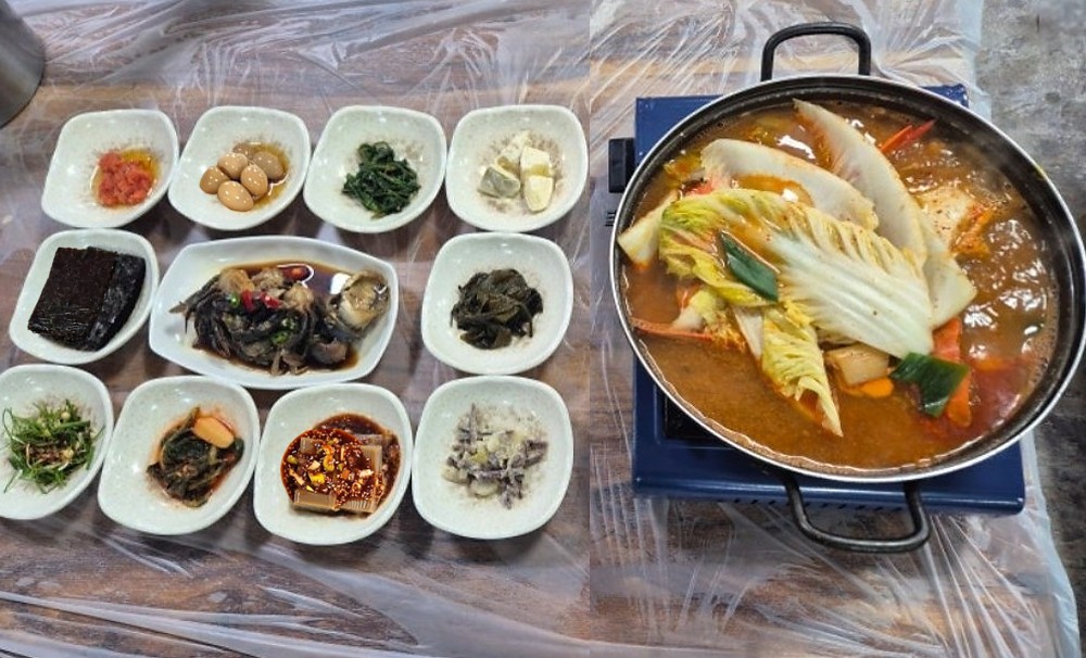 태안 덕수식당의 게국지 한 상