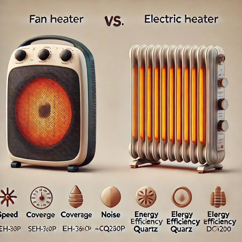 온풍기 vs 전기히터 2024년 난방기 비교(장단점, 가격, 성능, 편의성)