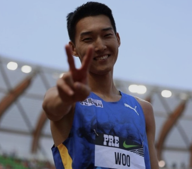 v하는 우상혁 선수