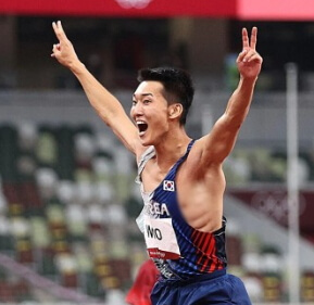 우상혁 선수 경기 이미지