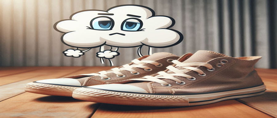 운동화 냄새나는 사진