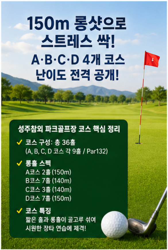 낙동강변 명품 구장에서 36홀 라운딩, 성주참외 파크골프장 완벽 가이드: 코스 특징부터 위치&middot;요금&middot;예약 노하우까지(2026)