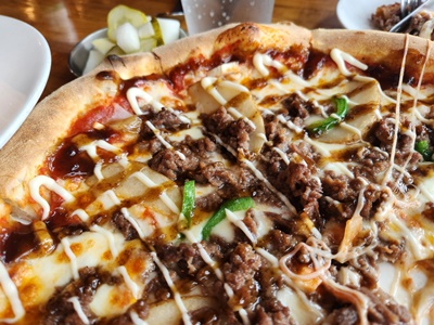 몽뜨화덕피자불고기피자